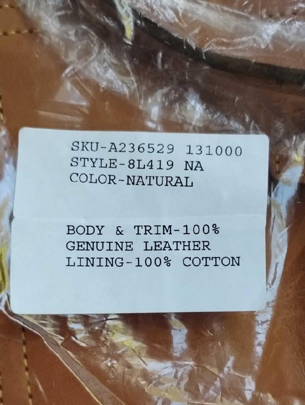 NWT Florentina Clayton Leather Satchel Natural 8L419-NA - Picture 9 of 14